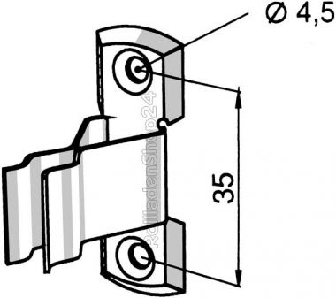 Somfy Klemme für Gelenkkurbel (9701385)