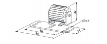 Eckermann Abdruckrolle 32mm hoch (G254)