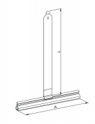 Eckermann Mini-Aufhängefeder mit Nase 146mm kunststoffbeschichtet (22015)