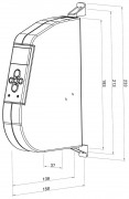 WIR eWickler eW930-F Aufputzgurtwickler Standard Funk für 23mm Gurtband
