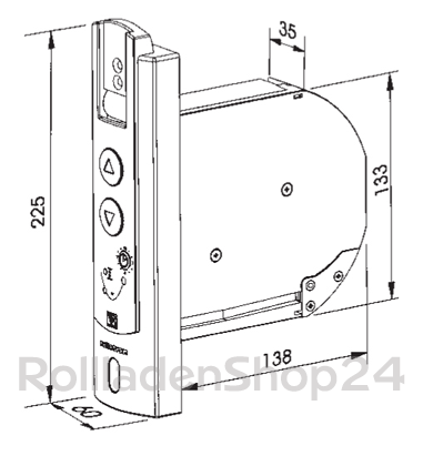 Rademacher RolloAutomat 9200 RU Standard Rollotron ABELS Rollladen Und Garagentorantriebe